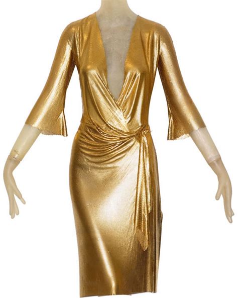 versace gold metal dress|versace gown price.